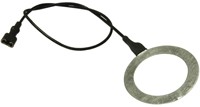 Ground wire with ring and female spade connectors