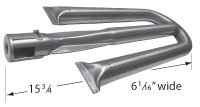15-3/4" x 6-1/16" Stainless Steel Pipe Burner
