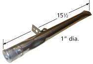 15-1/2" X 1" Stainless Steel Burner Tube 12061
