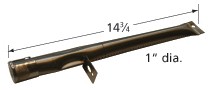 14-3/4" X 1" Stainless Steel Pipe Burner