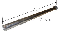 15" x 5/8" Stainless Steel Burner Tube 14781