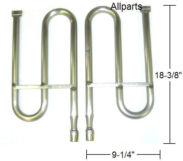 Stainless Steel Right  & Left "S" Burner Set