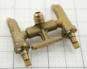 Charmglow Brass Twin-valve Assembly 