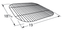 18-9/16" X 19" Chrome Steel Wire Cooking Grid