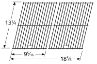 13-1/4" X 18-5/8" Porcelain Coated Steel Wire Cooking Grid