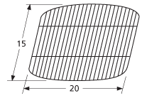 15" x 20" Porcelain Steel Wire Cooking Grids