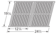 12-1/4" X 19-1/4" (2) Stainless Steel Grid