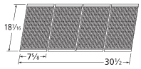 18-7/16" x 30" (4PC) Stainless Steel Cook Grids: