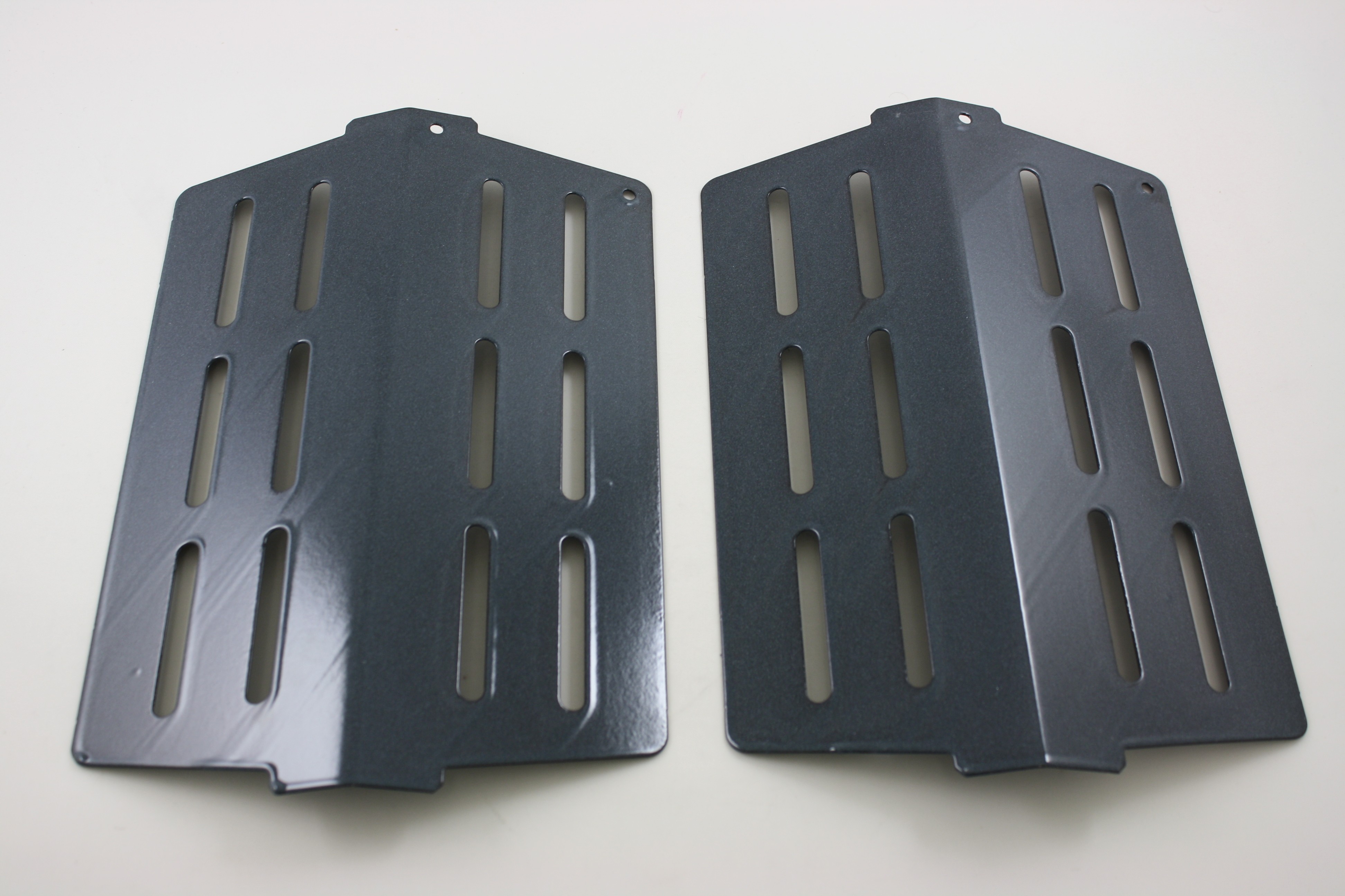 Heat Deflector Plates (2) Black 13-1/4"X8-3/4" ea.