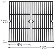 17-1/4" X 1/-1/2" Porcelain Coated Cast Iron Cooking Grid 63172