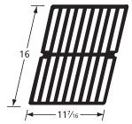 16" x 11-7/16 cast iron cooking grid