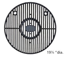 19-3/4" Diameter Porcelain Coated Cast Iron Cooking Grid with Insert