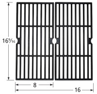 16-9/16" X 16" Porcelain Coated Cast Iron Cooking Grid