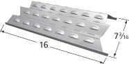 16" x 7-3/16" Stainless Steel Heat Plate