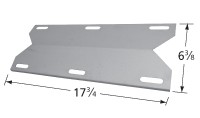 17-3/4" X 6-3/8" Stainless Steel Heat Plate