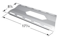 17-5/16" x 8-1/4" Stainless Steel Heat Plate