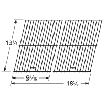 13-1/4" X 18-5/8" Porcelain Coated Steel Wire Cooking Grid