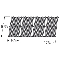 16-13/16" X 37-3/4" Porcelain Coated Steel Channel Cooking Grid