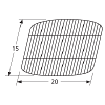 15" x 20" Porcelain Steel Wire Cooking Grids
