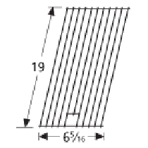 19" x 6-5/16" Porcelain Wire Cooking Grid