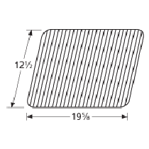 12-1/2" X 19-5/8" Porcelain Coated Steel Wire Cooking Grid