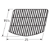15-1/4" X 25" porcelainized steel wire cook grid