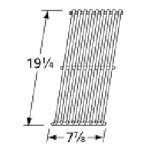 19-1/4" x 7-7/8" Stainles Steel Wire Cook Grid