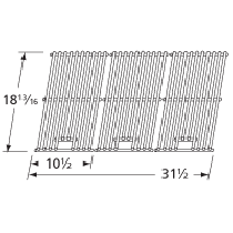 18-13/16" X 31-1/2" (3pc) Stainless Steel Cooking Grid