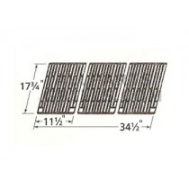 17-3/4" X 34-1/2" cast iron cooking grid