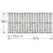 16-1/2" X 31-5/8" Stainless Steel 3 Pc Cooking Grid