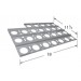 18" x 11-1/4" Stainless Steel Heat Plate w/cutout