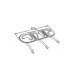 17-1/2" x 12-5/8" Stainless Steel Oval Burner