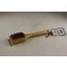 18" Long wood handle brass bristle grid brush